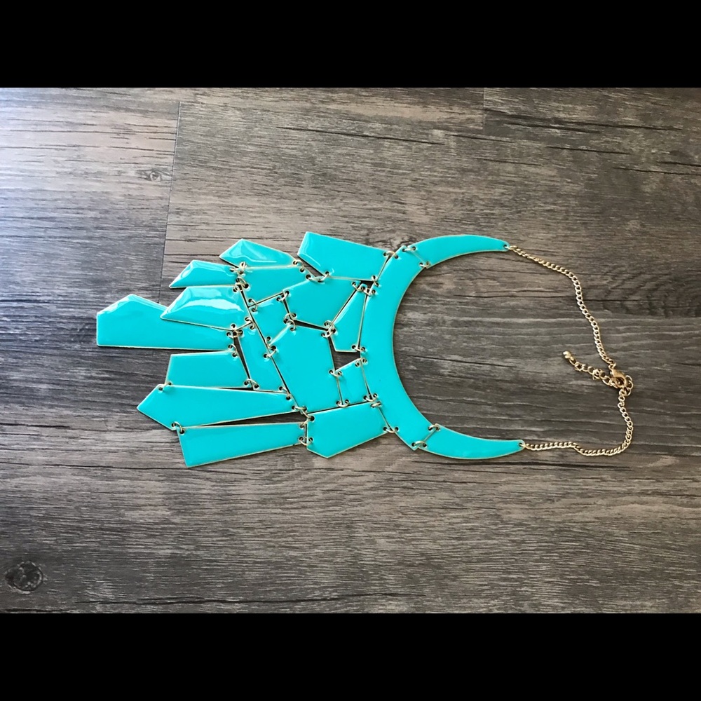 Turquoise statement necklace - Picture 2 of 3